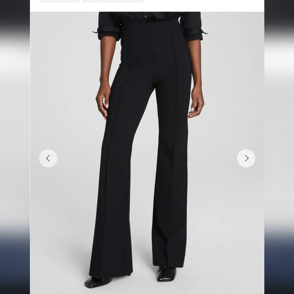 The Perfect Pant! Hi-Rise Flare, Charcoal Heather. Petite Small.